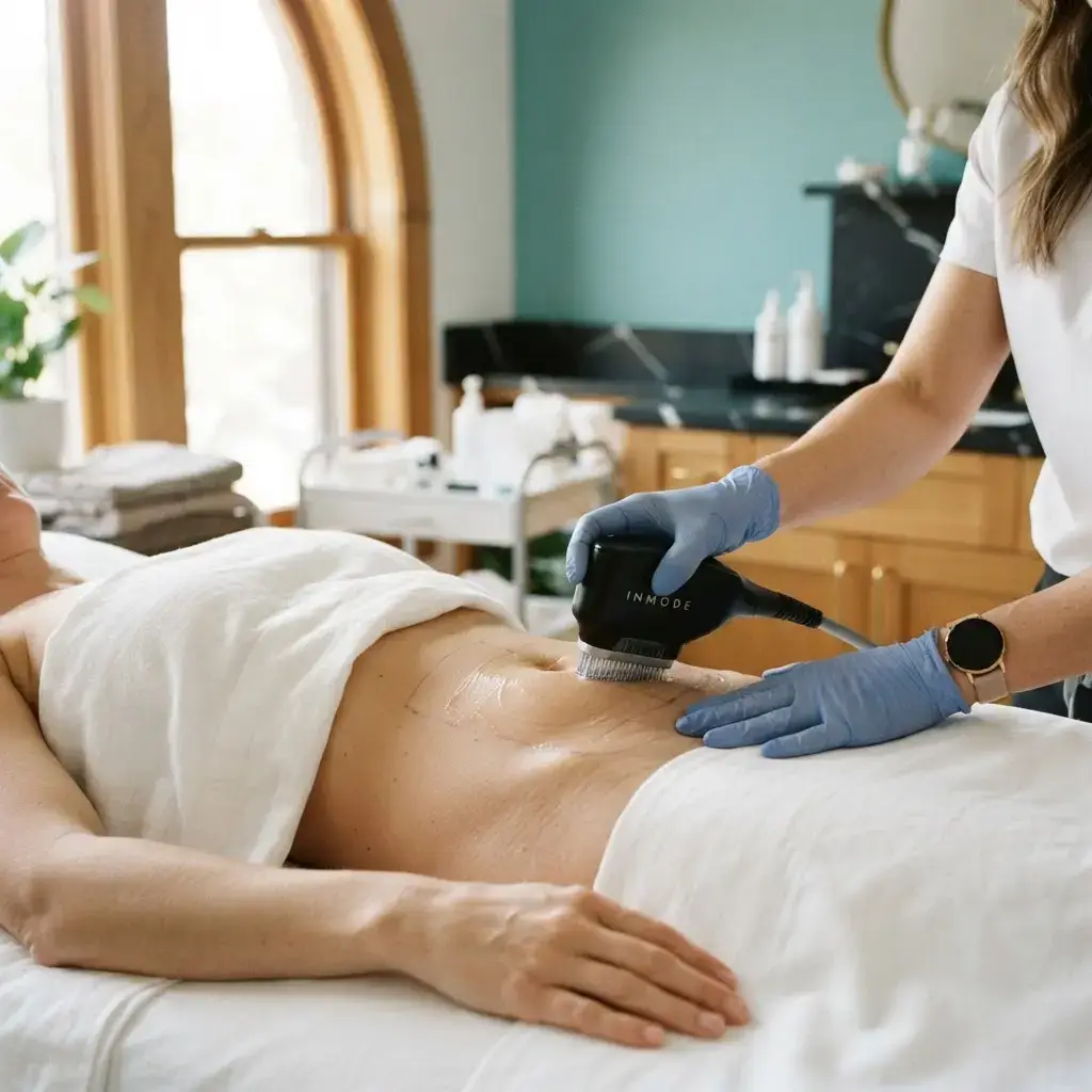Morpheus8 Body being performed in the Lincoln Park treatment room