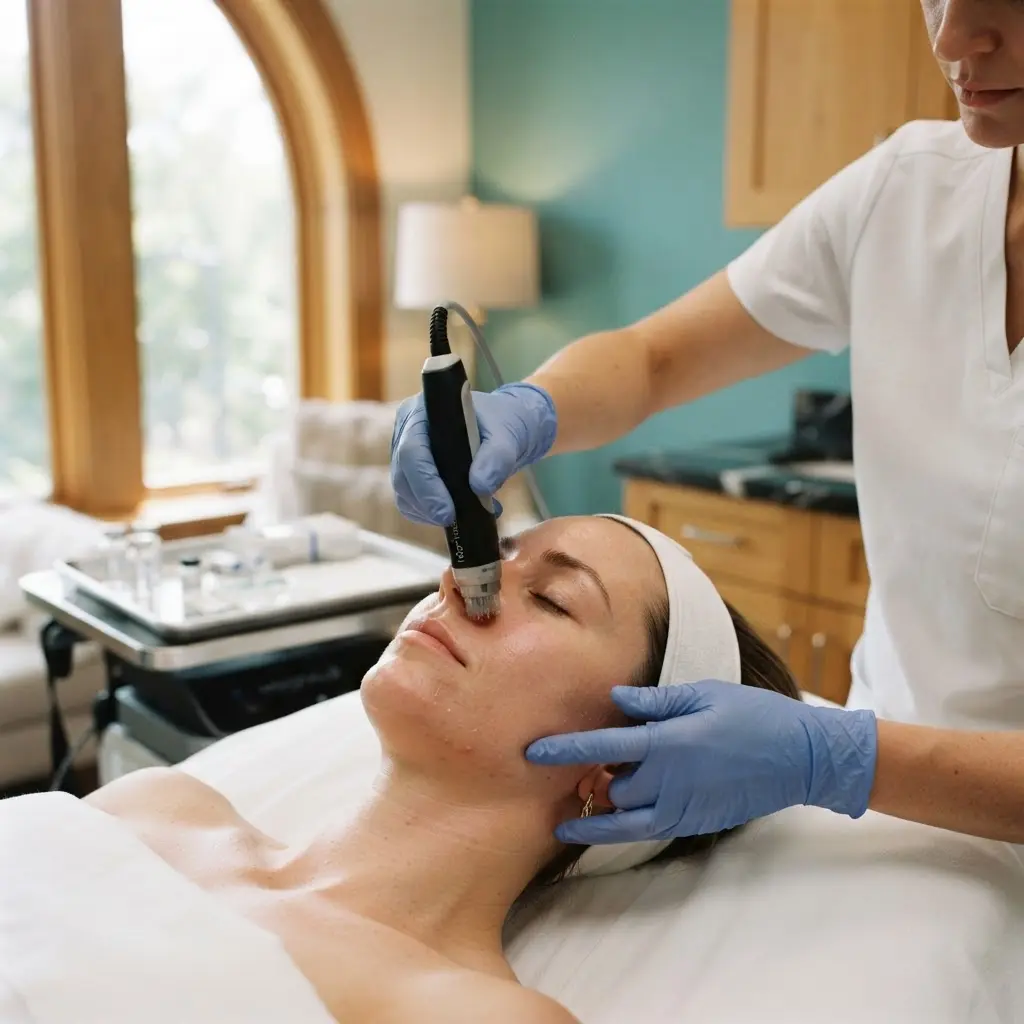 Morpheus8 being performed in the Lincoln Park treatment room