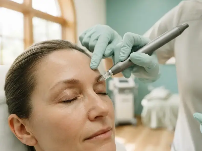 Plasma Pen being performed in the Lincoln Park treatment room