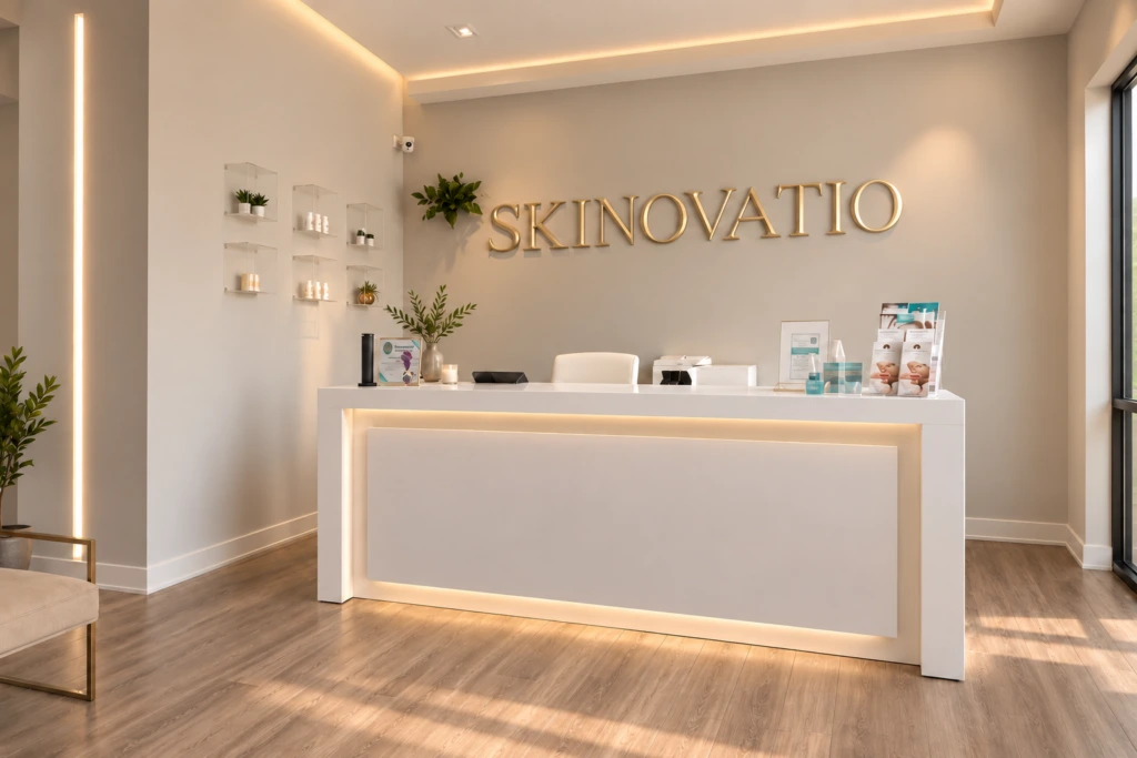 Reception at Skinovatio Medical Spa, Lincoln Park